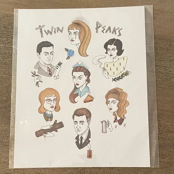 Twin Peaks Character Art Print - Picture 1 of 1